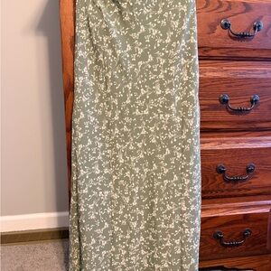 Altar'd State Sage Green Floral Maxi
